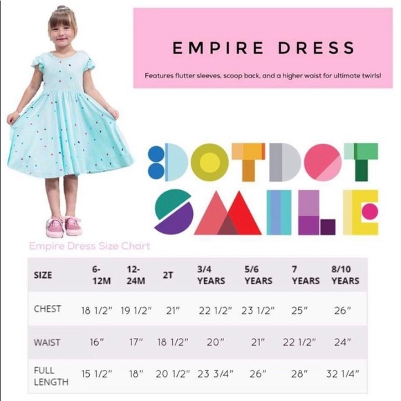 DotDotSmile Empire Dress 2 New - Picture 5 of 5